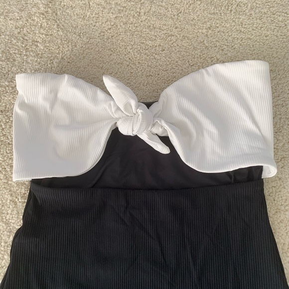 Onia Marie one piece swimsuit black and white - Picture 7 of 11